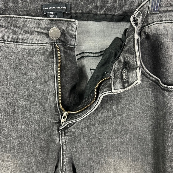 Universal Standard Seine High Rise Skinny Jeans Women's Plus Size 18 Long Gray - Picture 4 of 6